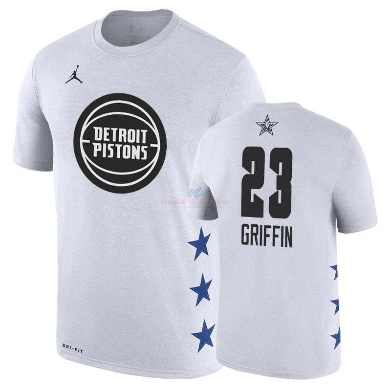Acquista Maglia NBA 2019 All Star Manica corta #23 Blake Griffin Bianco