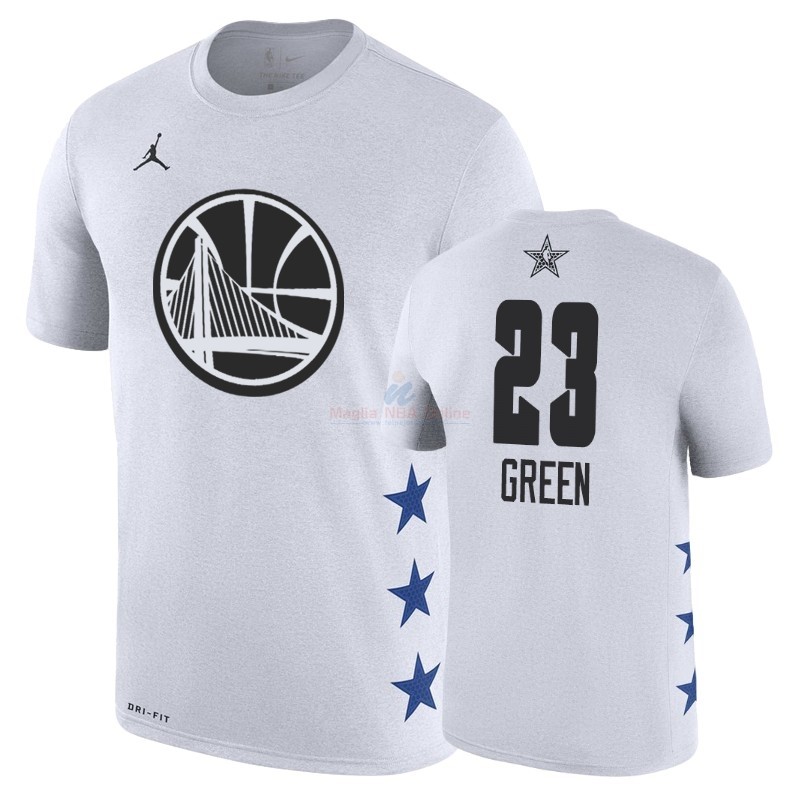 Acquista Maglia NBA 2019 All Star Manica corta #23 Draymond Green Bianco