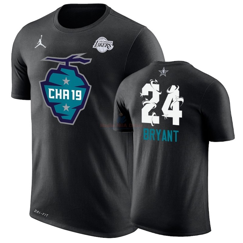 Acquista Maglia NBA 2019 All Star Manica corta #24 Kobe Bryant Nero