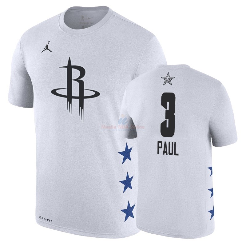 Acquista Maglia NBA 2019 All Star Manica corta #3 Chris Paul Bianco
