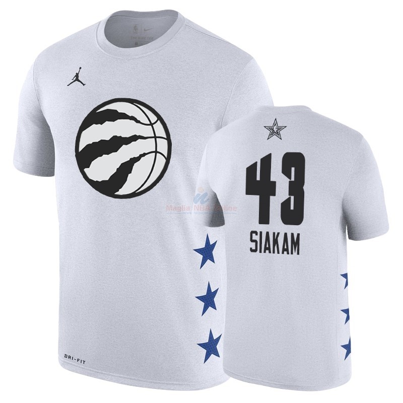 Acquista Maglia NBA 2019 All Star Manica corta #43 Pascal Siakam Bianco