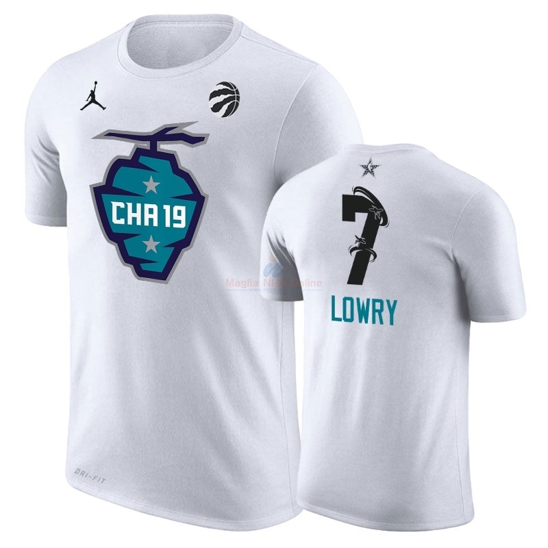 Acquista Maglia NBA 2019 All Star Manica corta #7 Kyle Lowry Bianco