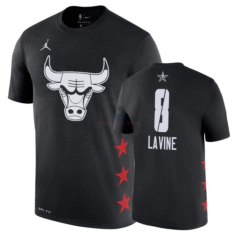 Acquista Maglia NBA 2019 All Star Manica corta #8 Zach LaVine Nero