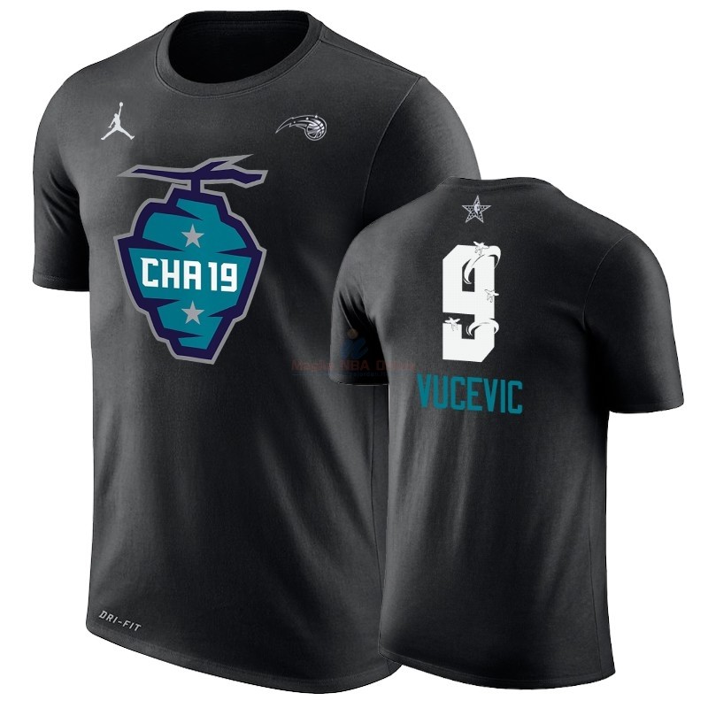 Acquista Maglia NBA 2019 All Star Manica corta #9 Nikola Vucevic Nero