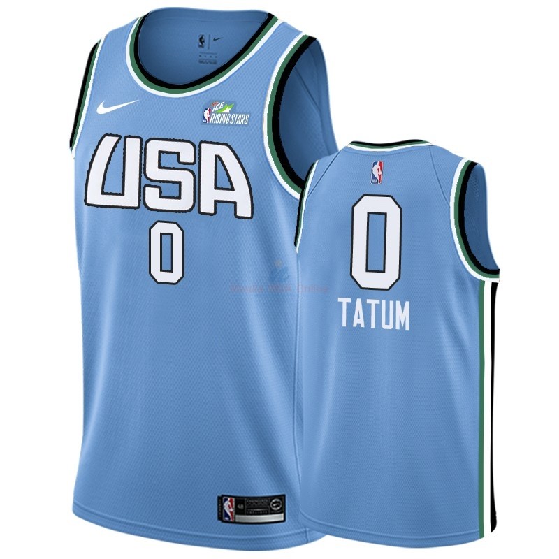 Acquista Maglia NBA 2019 Rising Star #0 Jayson Tatum Blu