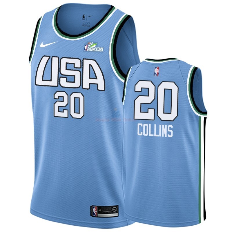 Acquista Maglia NBA 2019 Rising Star #20 John Collins Blu