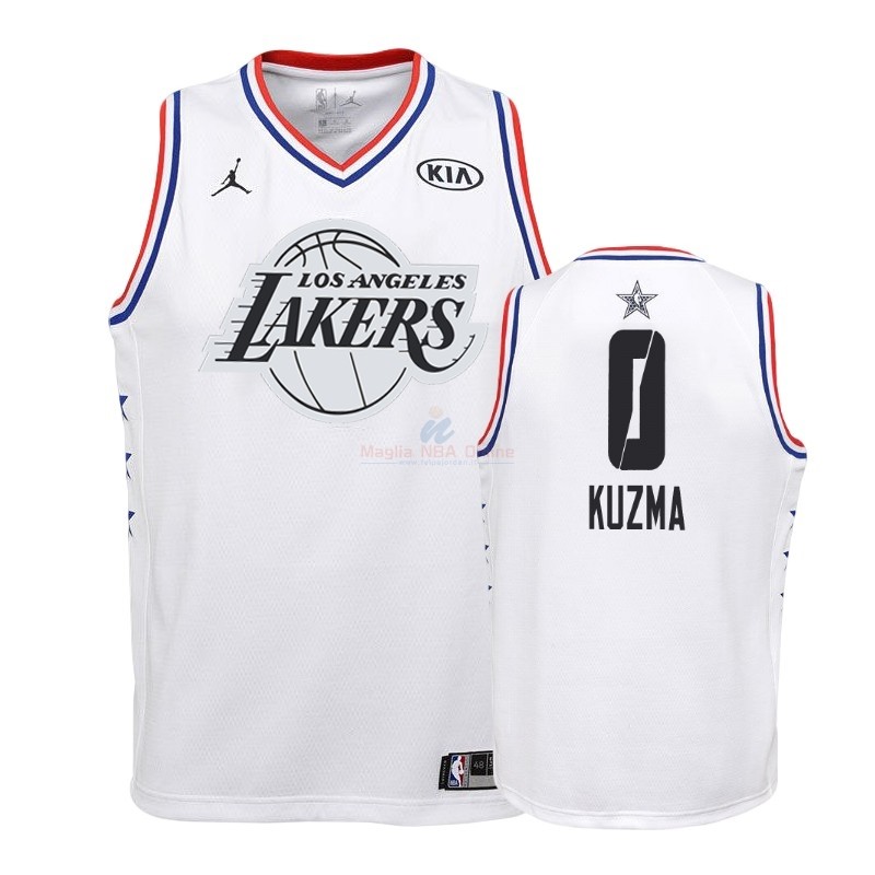 Acquista Maglia NBA Bambino 2019 All Star #0 Kyle Kuzma Bianco