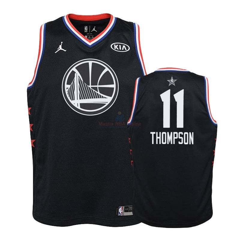 Acquista Maglia NBA Bambino 2019 All Star #11 Klay Thompson Nero