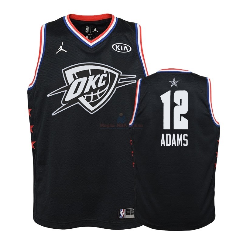 Acquista Maglia NBA Bambino 2019 All Star #12 Steven Adams Nero