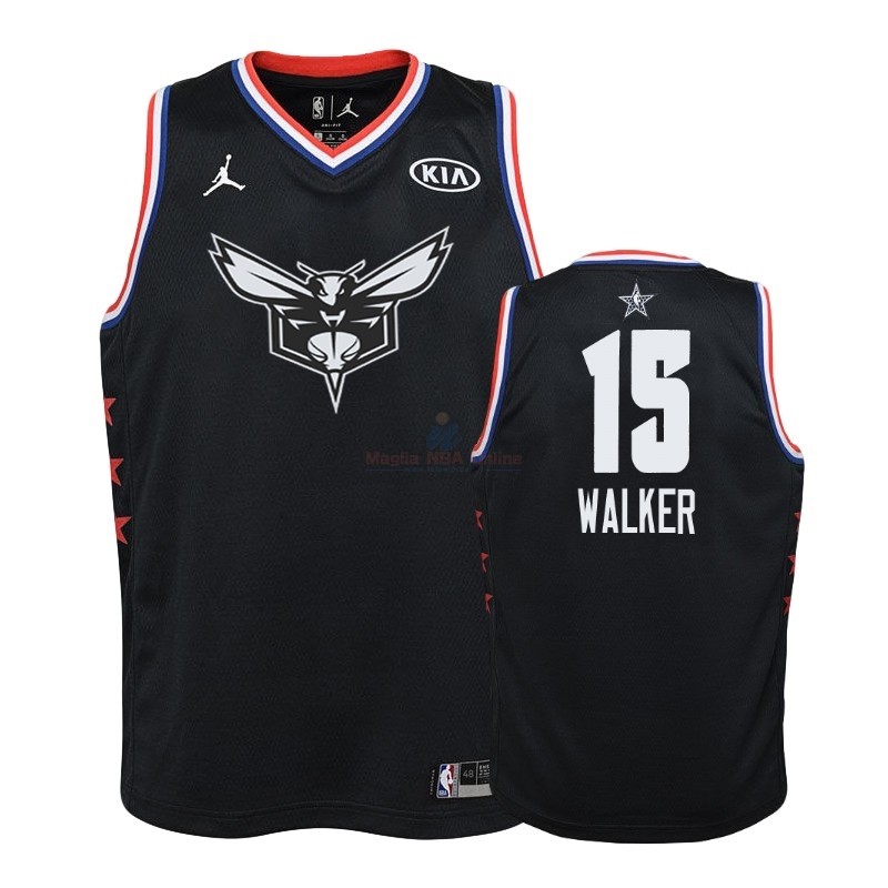 Acquista Maglia NBA Bambino 2019 All Star #15 Kemba Walker Nero