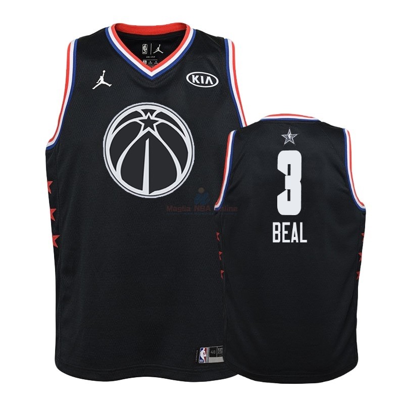 Acquista Maglia NBA Bambino 2019 All Star #3 Bradley Beal Nero