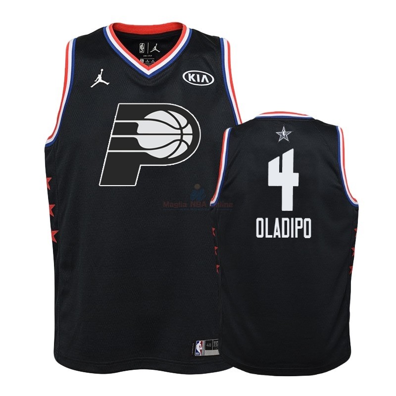 Acquista Maglia NBA Bambino 2019 All Star #4 Victor Oladipo Nero