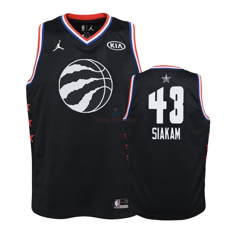 Acquista Maglia NBA Bambino 2019 All Star #43 Pascal Siakam Nero