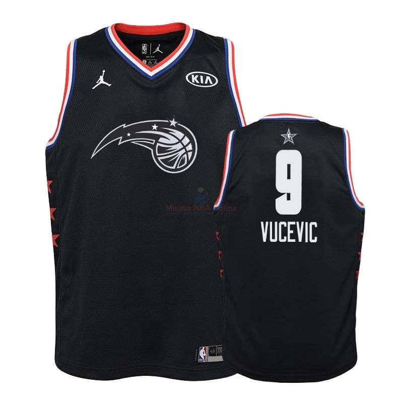 Acquista Maglia NBA Bambino 2019 All Star #9 Nikola Vucevic Nero