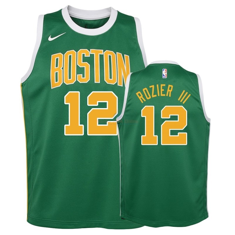 Acquista Maglia NBA Bambino Earned Edition Boston Celtics #12 Terry Rozier Verde 2018-19