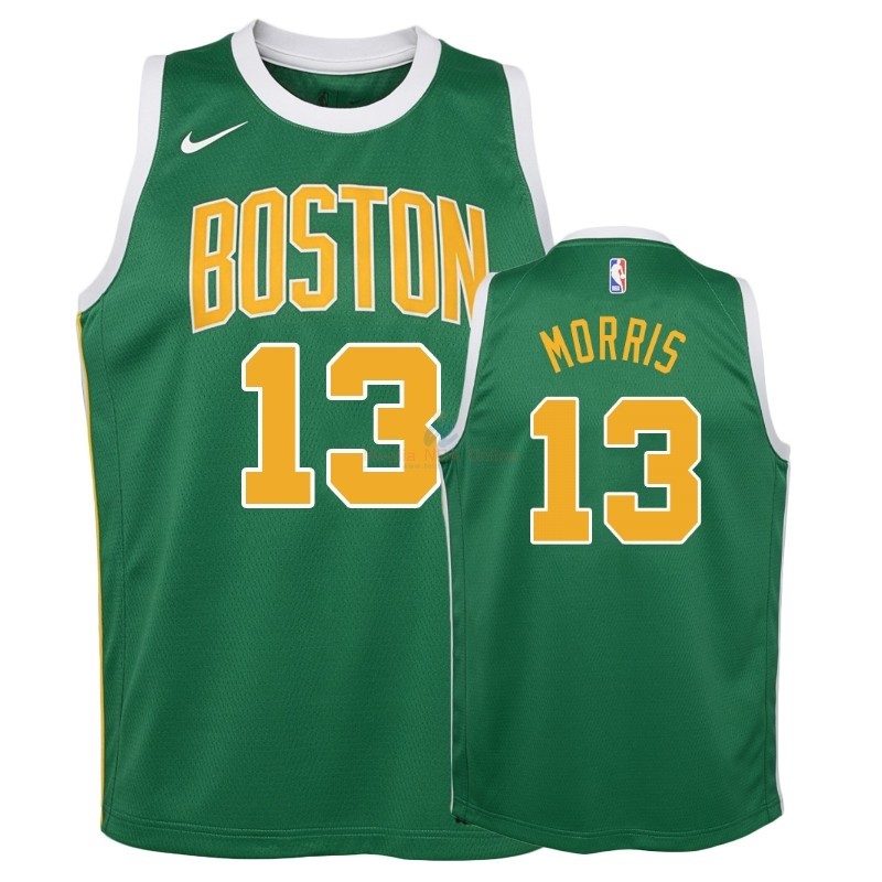 Acquista Maglia NBA Bambino Earned Edition Boston Celtics #13 Marcus Morris Verde 2018-19