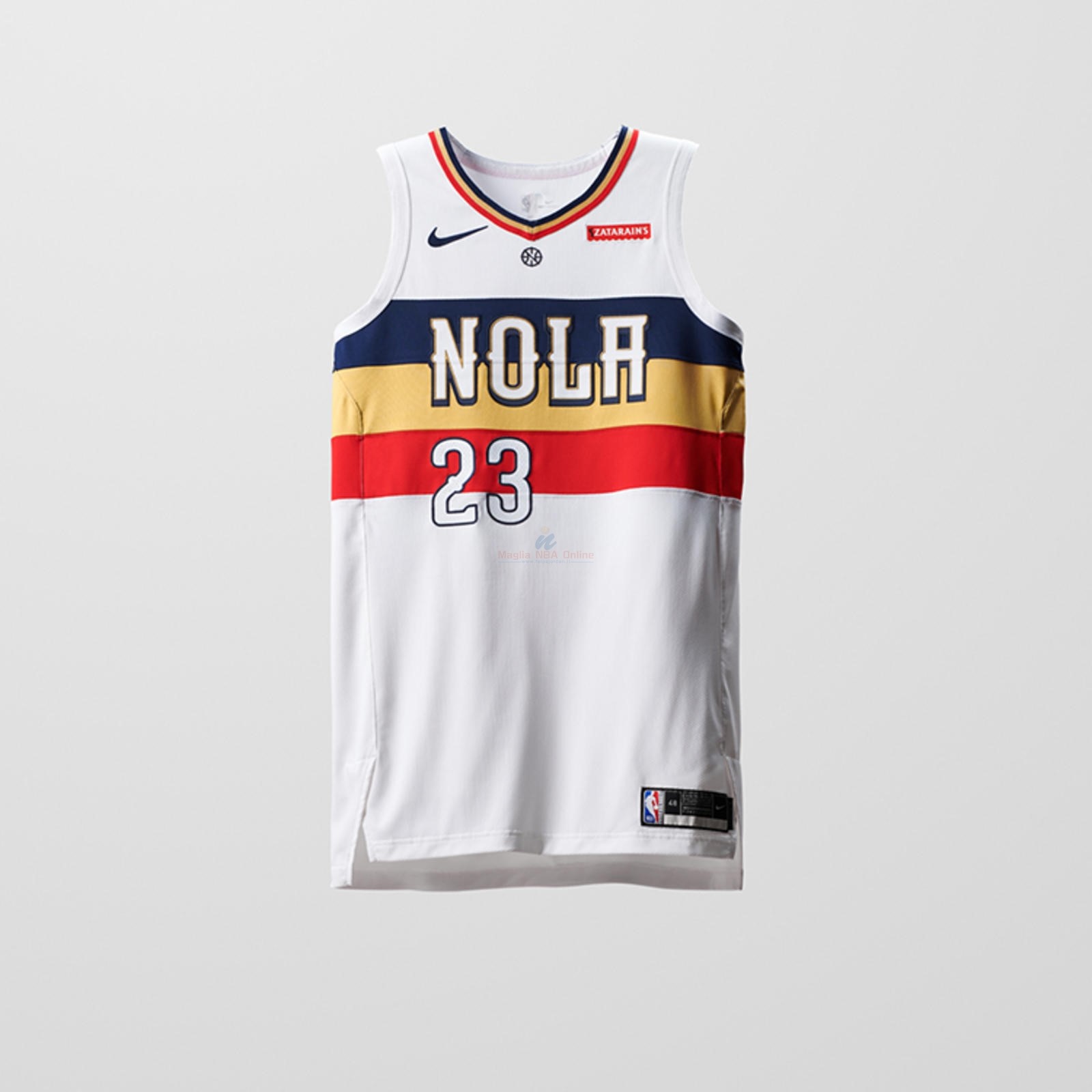 Acquista Maglia NBA Earned Edition New Orleans Pelicans #23 Anthony Davis Bianco 2018-19