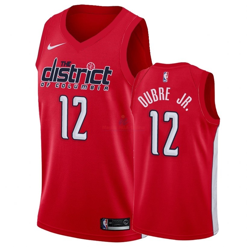 Acquista Maglia NBA Earned Edition Washington Wizards #12 Kelly Oubre Jr. Rosso 2018-19