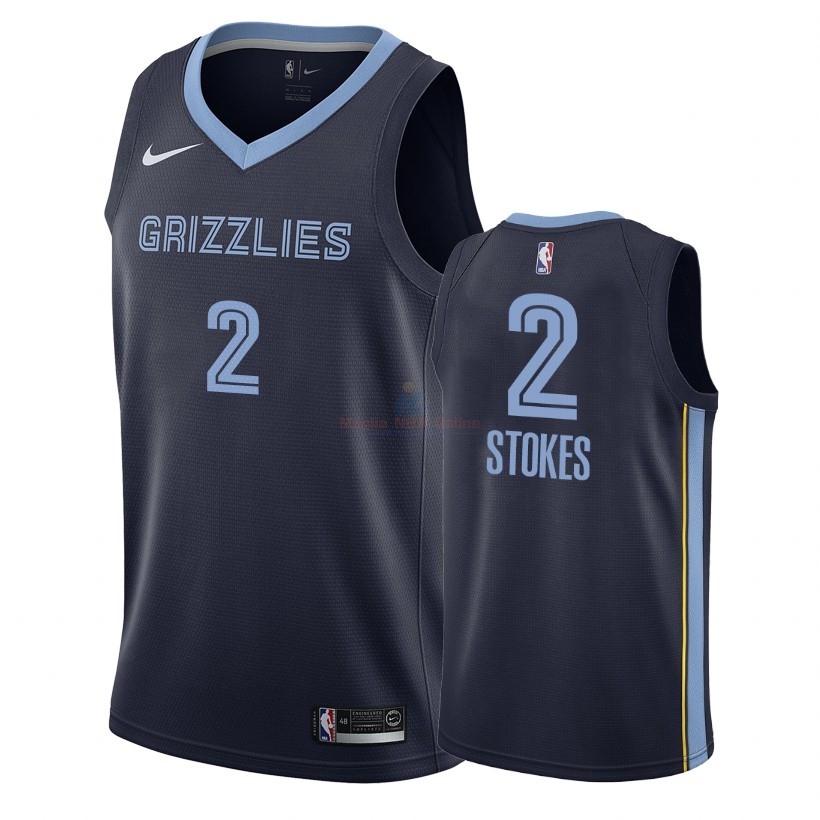 Acquista Maglia NBA Nike Memphis Grizzlies #2 Jarnell Stokes Nero Icon 2018-19