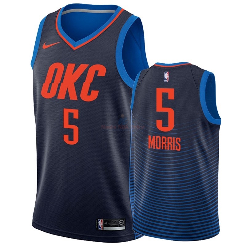 Acquista Maglia NBA Nike Oklahoma City Thunder #5 Markieff Morris Blu Statement 2018-19