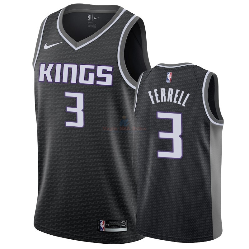 Acquista Maglia NBA Nike Sacramento Kings #3 Yogi Ferrell Nero Statement 2018-19