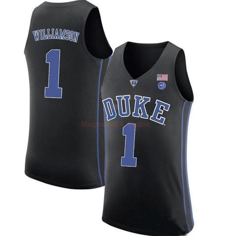 Acquista Maglia NCAA Duke #1 Zion Williamson Nero