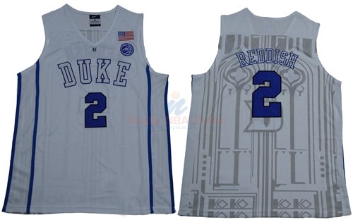 Acquista Maglia NCAA Duke #2 Cameron Reddish Bianco