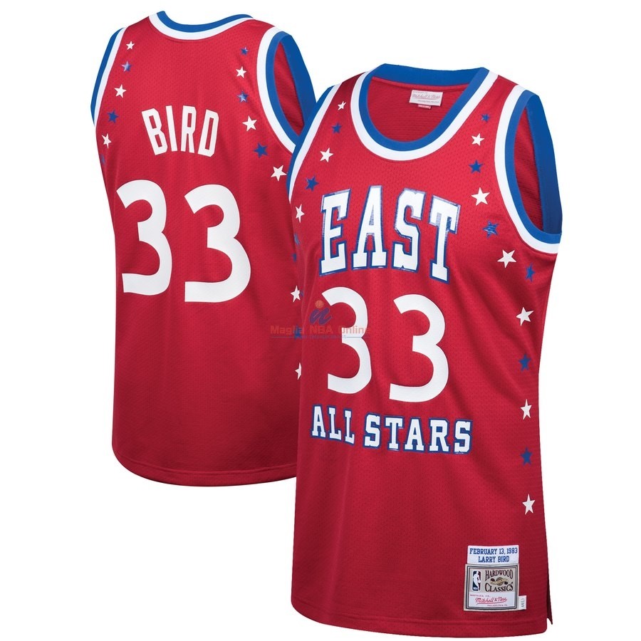 Acquista Maglia NBA All Star 1983 #33 Larry Bird Rosso