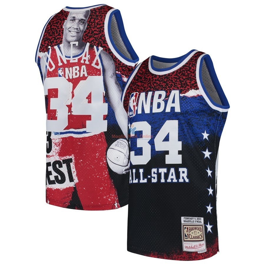 Acquista Maglia NBA All Star 2003 #34 ShaquilleO'Neal Rosso