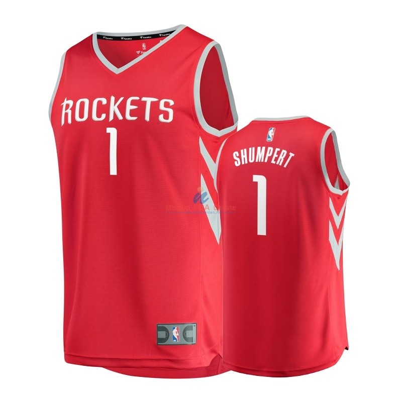 Acquista Maglia NBA Bambino Houston Rockets #1 Iman Shumpert Rosso Icon