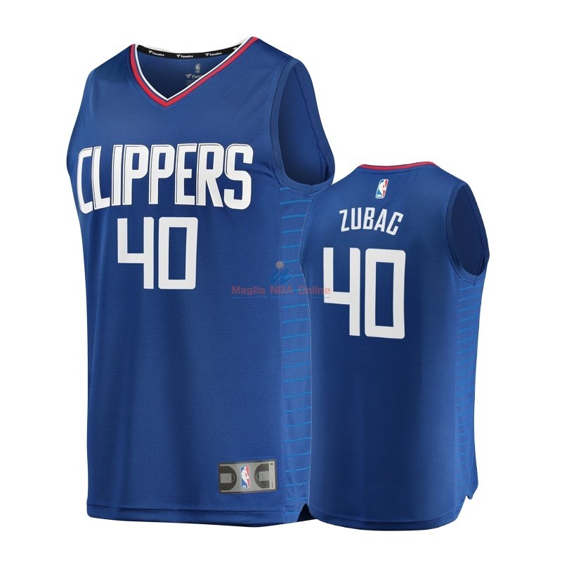 Acquista Maglia NBA Bambino Los Angeles Clippers #40 Ivica Zubac Blu Icon