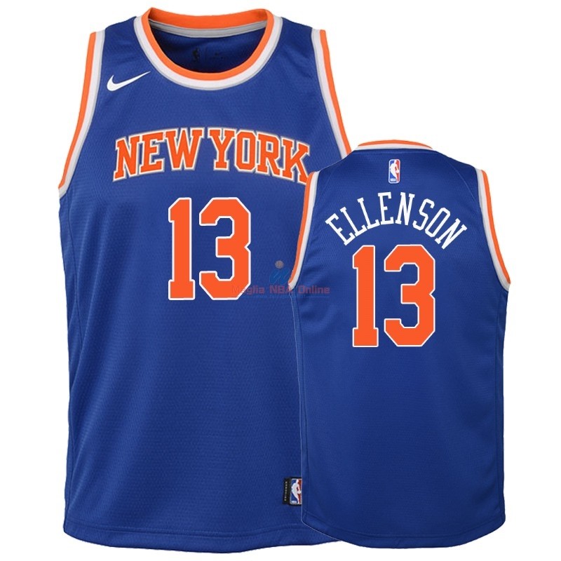 Acquista Maglia NBA Bambino New York Knicks #13 Henry Ellenson Blu Icon