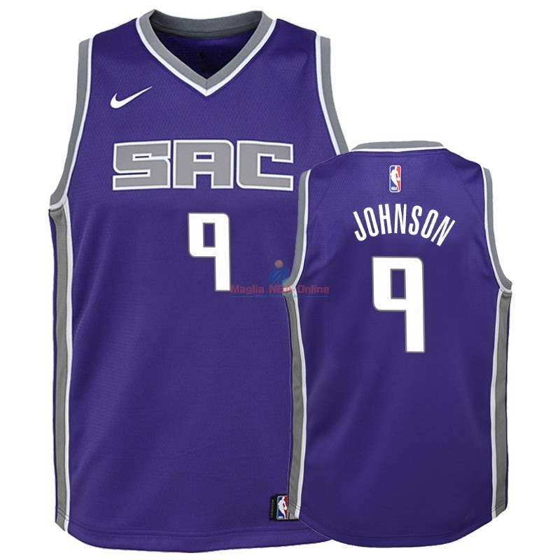 Acquista Maglia NBA Bambino Sacramento Kings #9 B.J. Johnson Porpora Icon