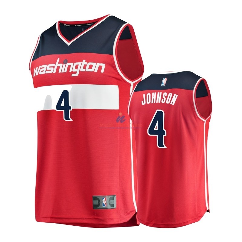 Acquista Maglia NBA Bambino Washington Wizards #4 Wesley Johnson Rosso Icon