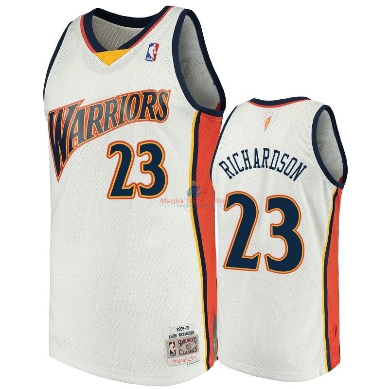 Acquista Maglia NBA Golden State Warriors #23 Jason Richardson Bianco Hardwood Classics