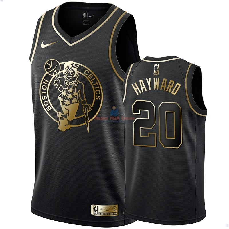 Acquista Maglia NBA Nike Boston Celtics #20 Gordon Hayward Oro Edition