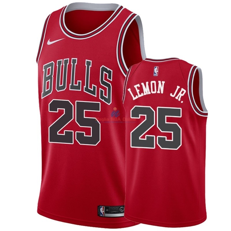Acquista Maglia NBA Nike Chicago Bulls #25 Walt Lemon Jr. Rosso Icon 2018-19