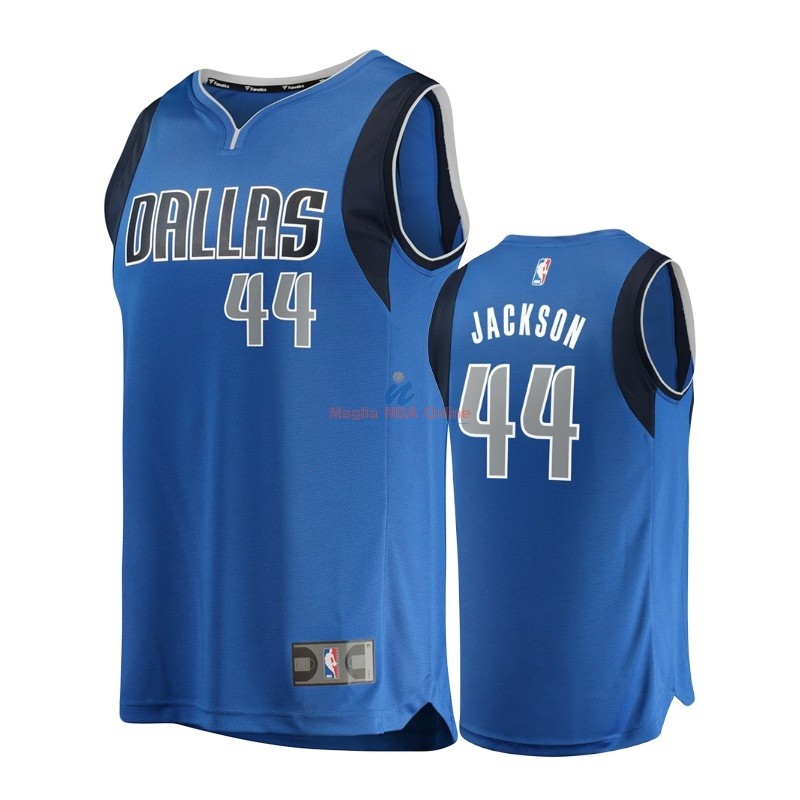 Acquista Maglia NBA Nike Dallas Mavericks #44 Justin Jackson Blu Icon