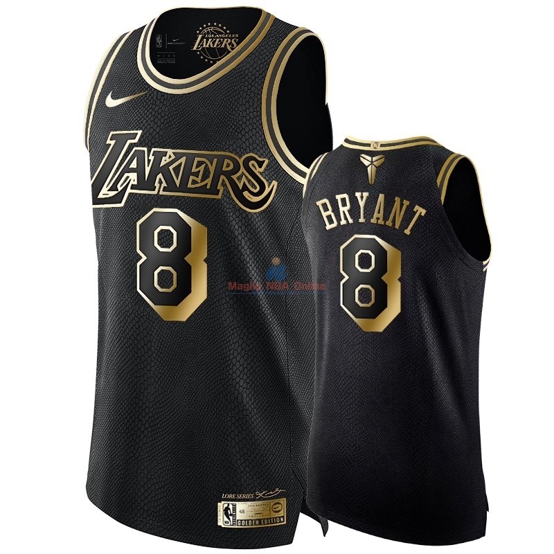 Acquista Maglia NBA Nike Los Angeles Lakers #8 Kobe Bryant Oro Edition