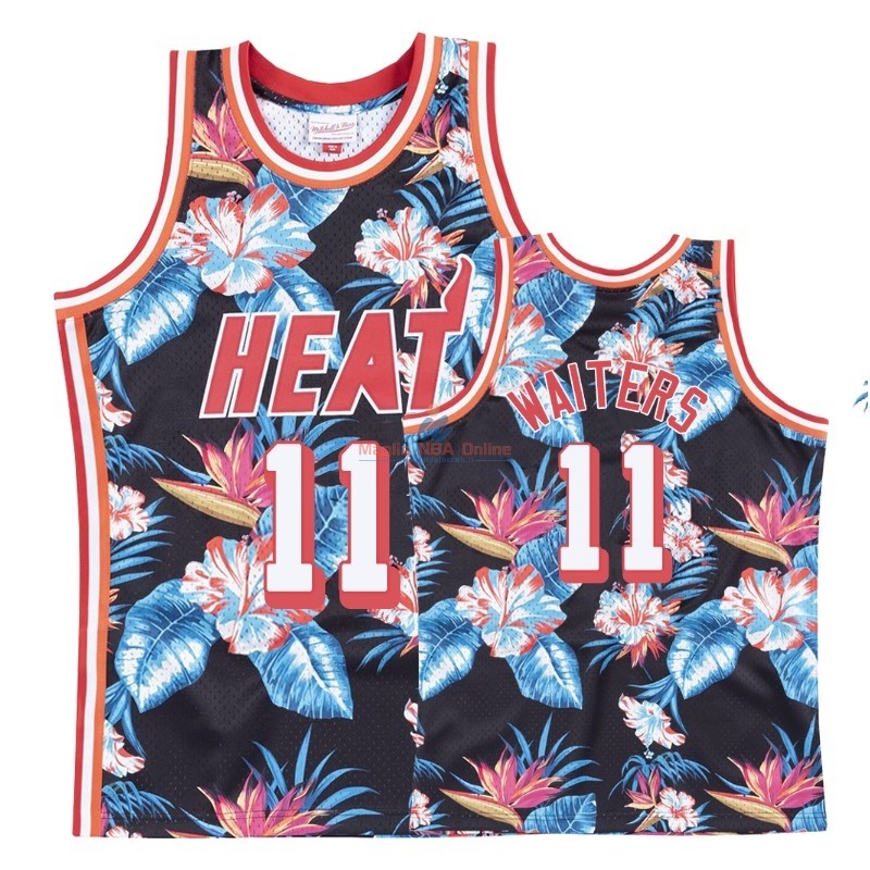 Acquista Maglia NBA Nike Miami Heat #11 Dion Waiters Rosso floreale