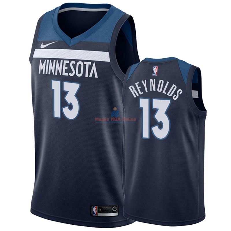 Acquista Maglia NBA Nike Minnesota Timberwolves #13 Cameron Reynolds Nero Icon