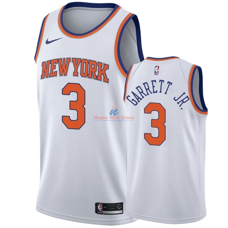 Acquista Maglia NBA Nike New York Knicks #3 Billy Garrett Jr. Bianco Association 2018-19