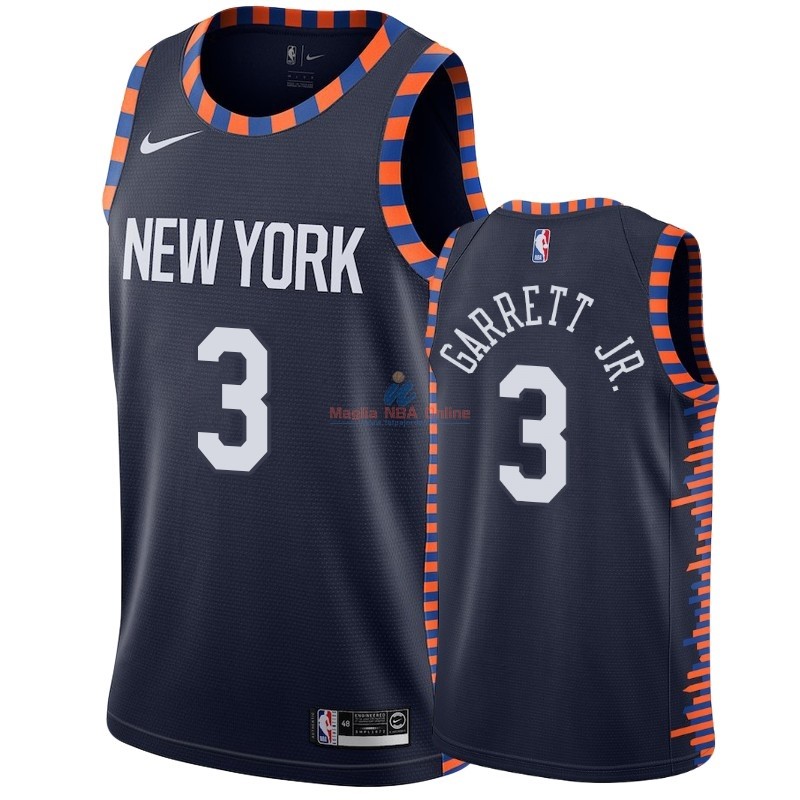 Acquista Maglia NBA Nike New York Knicks #3 Billy Garrett Jr. Nero Città 2018-19