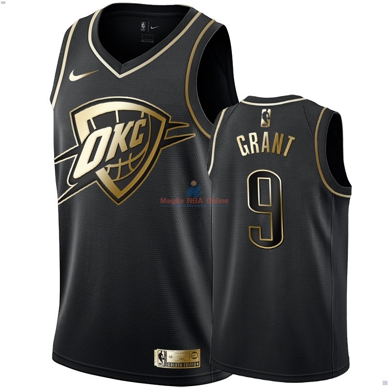 Acquista Maglia NBA Nike Oklahoma City Thunder #9 Jerami Grant Oro Edition