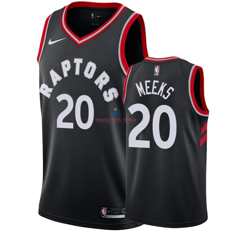 Acquista Maglia NBA Nike Toronto Raptors #20 Jodie Meeks Nero Statement 2018-19