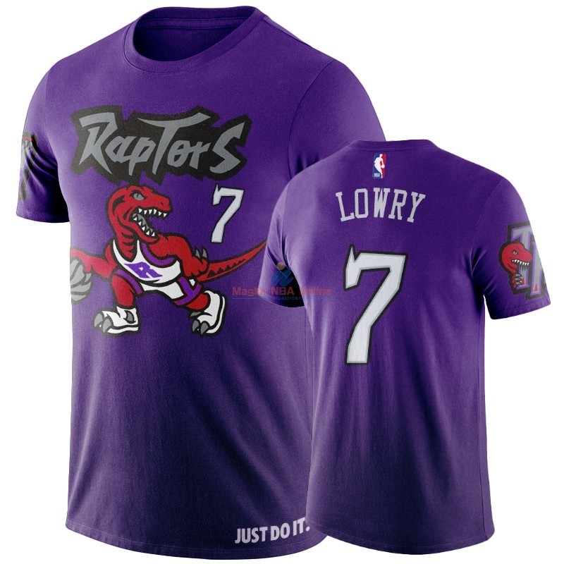 Acquista Maglia NBA Toronto Raptors Manica corta #7 Kyle Lowry Porpora Hardwood Classic