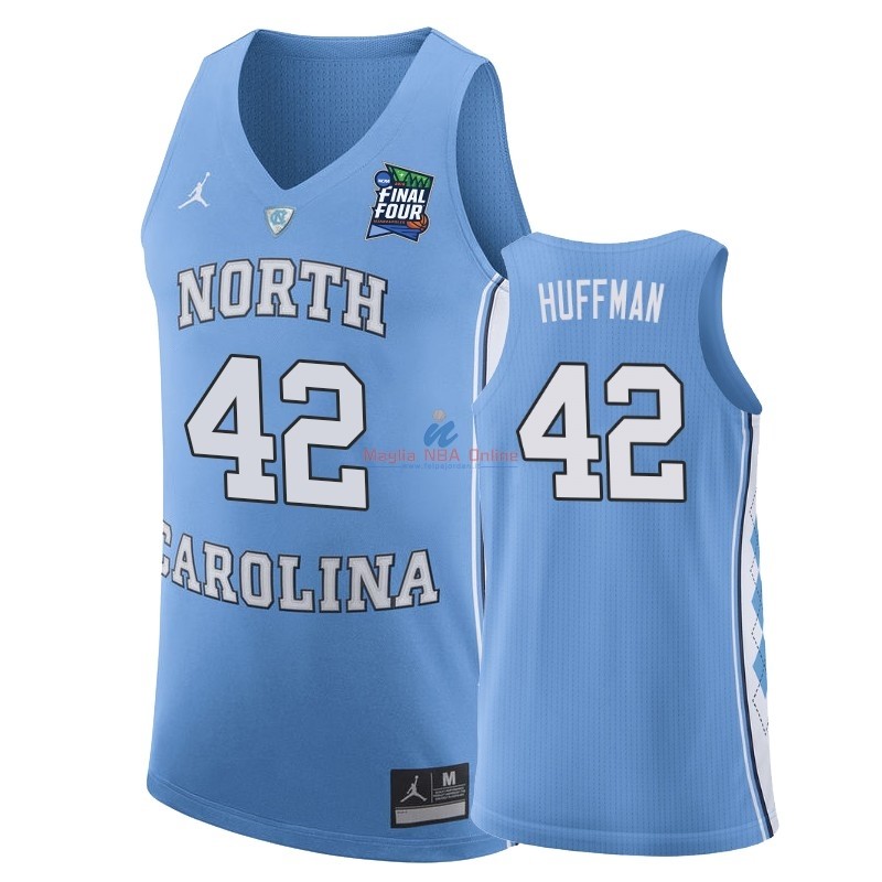 Acquista Maglia NCAA North Carolina #42 Brandon Huffman Blu