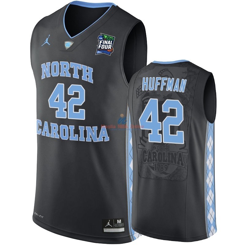 Acquista Maglia NCAA North Carolina #42 Brandon Huffman Nero