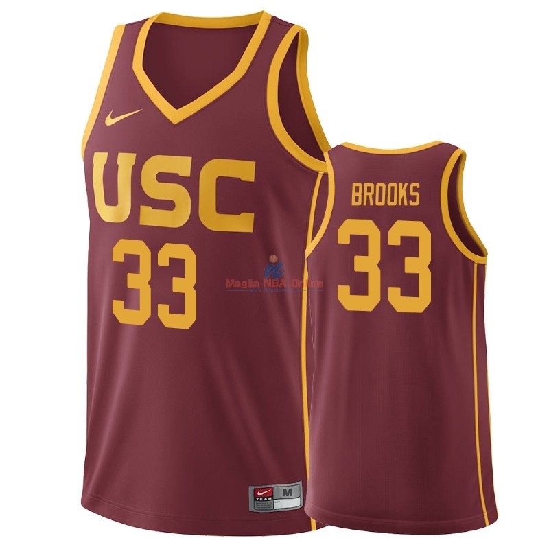 Acquista Maglia NCAA USC Trojans #33 J'Raan Brooks Borgogna 2019