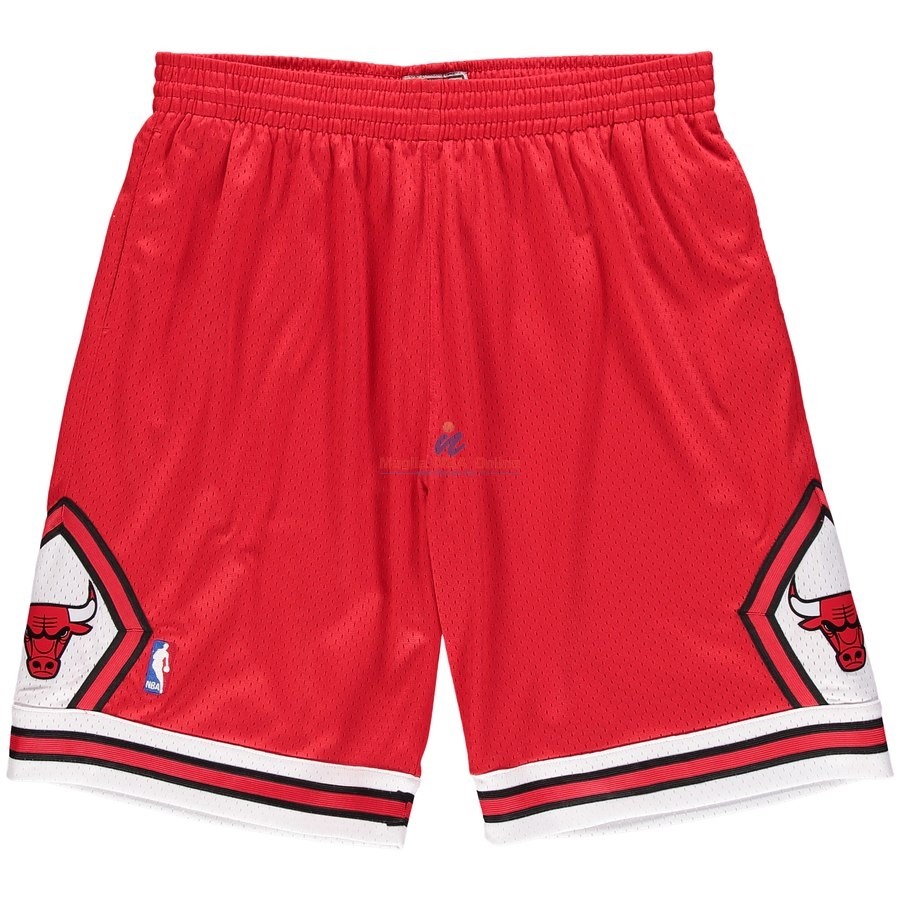 Acquista Pantaloni Basket Chicago Bulls Rosso Hardwood Classics